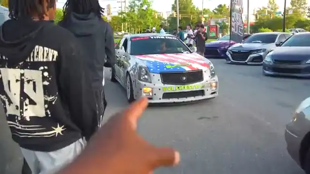 NATIONAL 7-ELEVEN DAY CAR MEET TURNS INTO A INSANE 2-STEP BATTLE!!