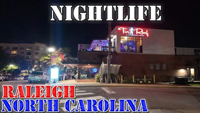 Raleigh - Saturday Nightlife - Glenwood South - North Carolina - 4K Walking Tour