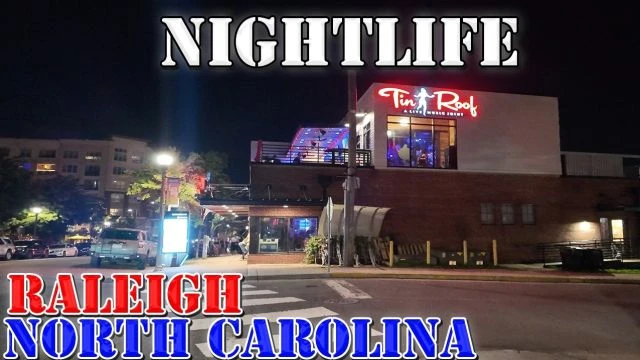 Raleigh - Saturday Nightlife - Glenwood South - North Carolina - 4K Walking Tour